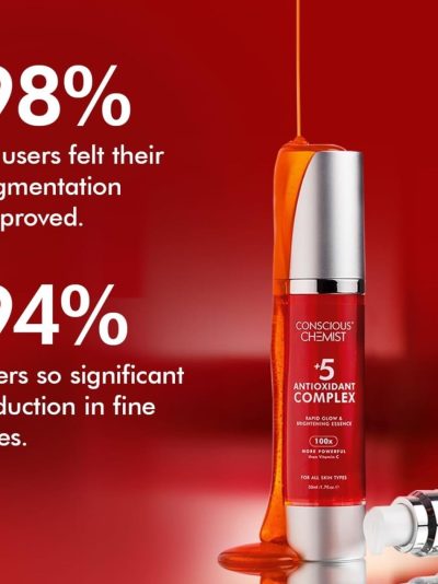 Conscious Chemist® Rapid Glow & Brightening Essence | Face Serum with 5 Antioxidant Complex – 50ml