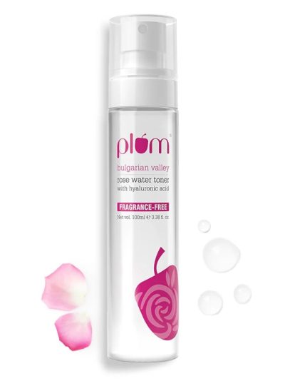 Plum Bulgarian Valley Rose Water Face Toner | for Oily Acne Prone Dry Combination Skin