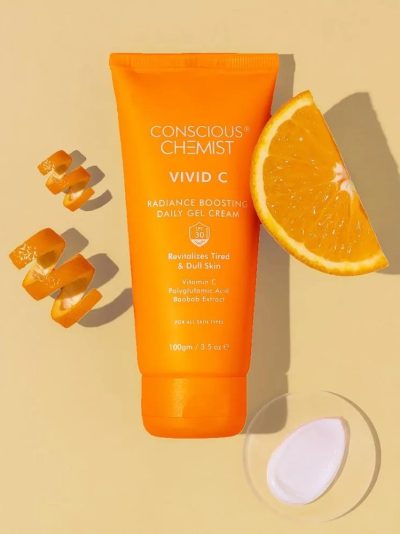 Conscious Chemist® Vitamin C Cream with SPF30 PA+++ | 100g | Vitamin C Brightening Moisturizer - Vivid C