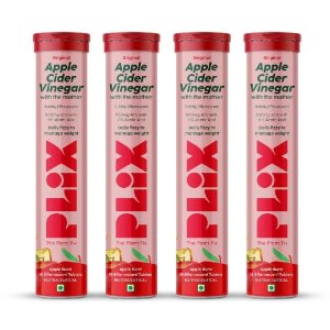 PLIX - The Plant Fix - Apple Cider Vinegar 60 tablets (Combo of 4 bottles)