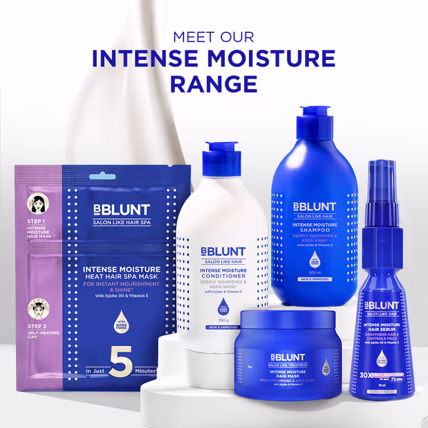 Bblunt Intense Moisture Shampoo with Jojoba and Vitamin E - 300 ml - Image 5