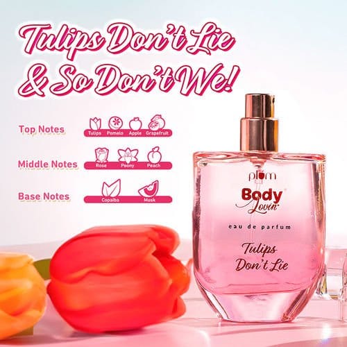 Plum BodyLovin' Eau De Perfume Tulip Don't Lie | Long Lasting & Premium Gourmand Fragrance | Luxury Perfume For Women | (50 ml)