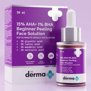 The Derma Co 15% AHA+1% BHA Beginner Face Peeling Solution - 30ml