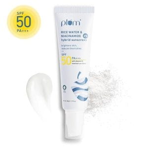 Plum 2% Niacinamide & Rice Water SPF 50 PA+++ Hybrid Sunscreen