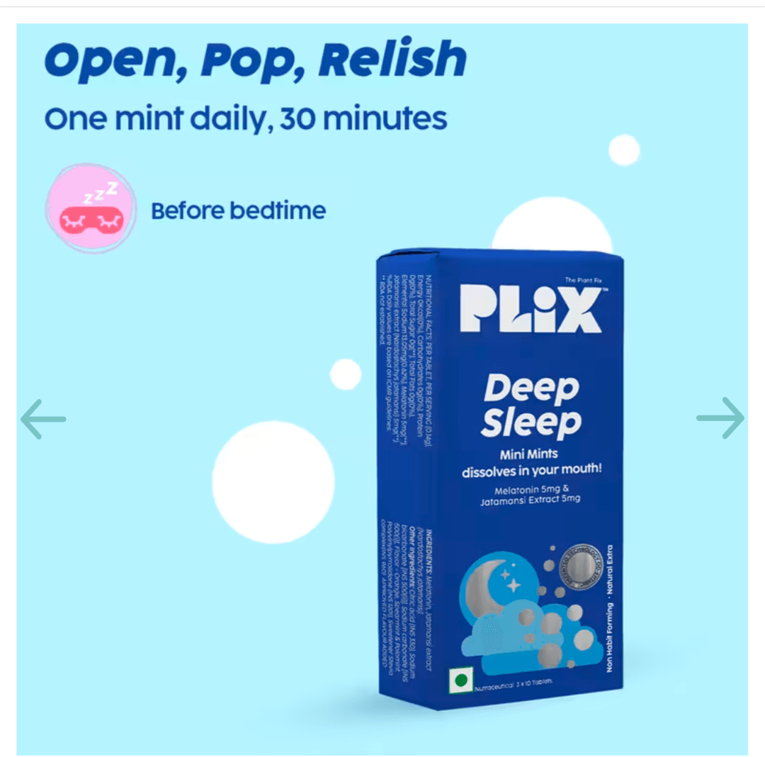Plix Deep Sleep Mini mints for relaxation -30 tablets - Image 2