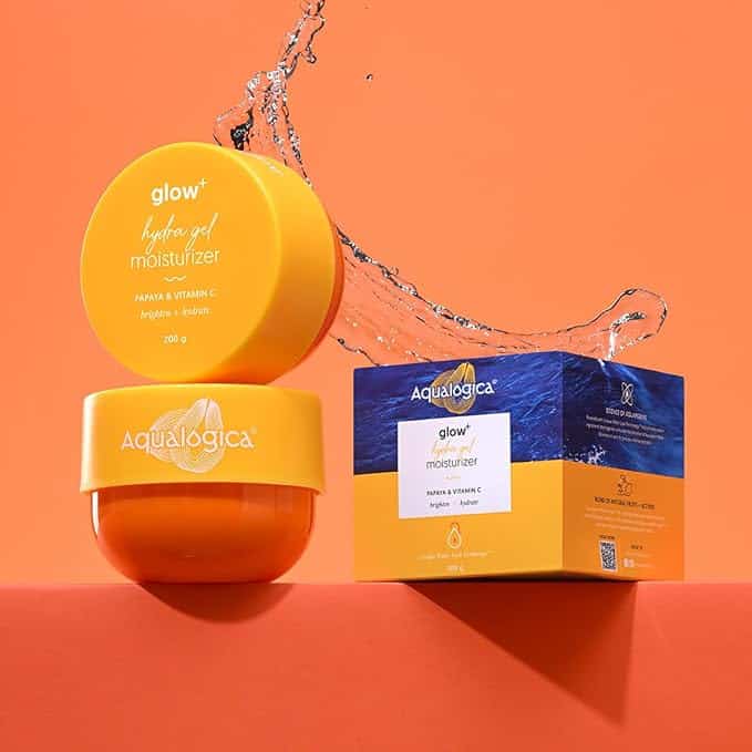 Aqualogica Glow+ Hydra Gel Moisturizer with Vitamin C for Glowing Skin (200 g) - Image 2