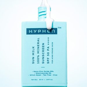 Hyphen Sun milk 100% mineral sunscreen 50ml || spf 50 pa++++
