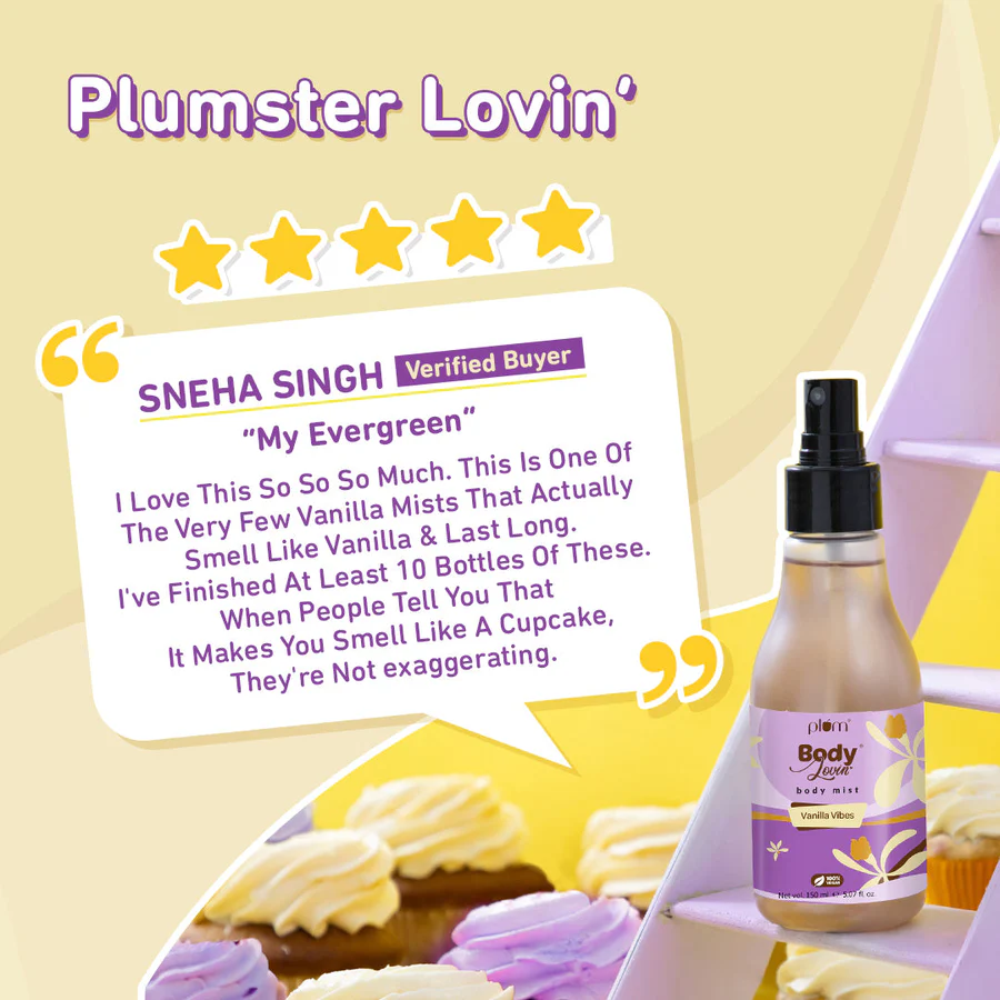 Vanilla Vibes Body Mist by Plum BodyLovin' - Image 7