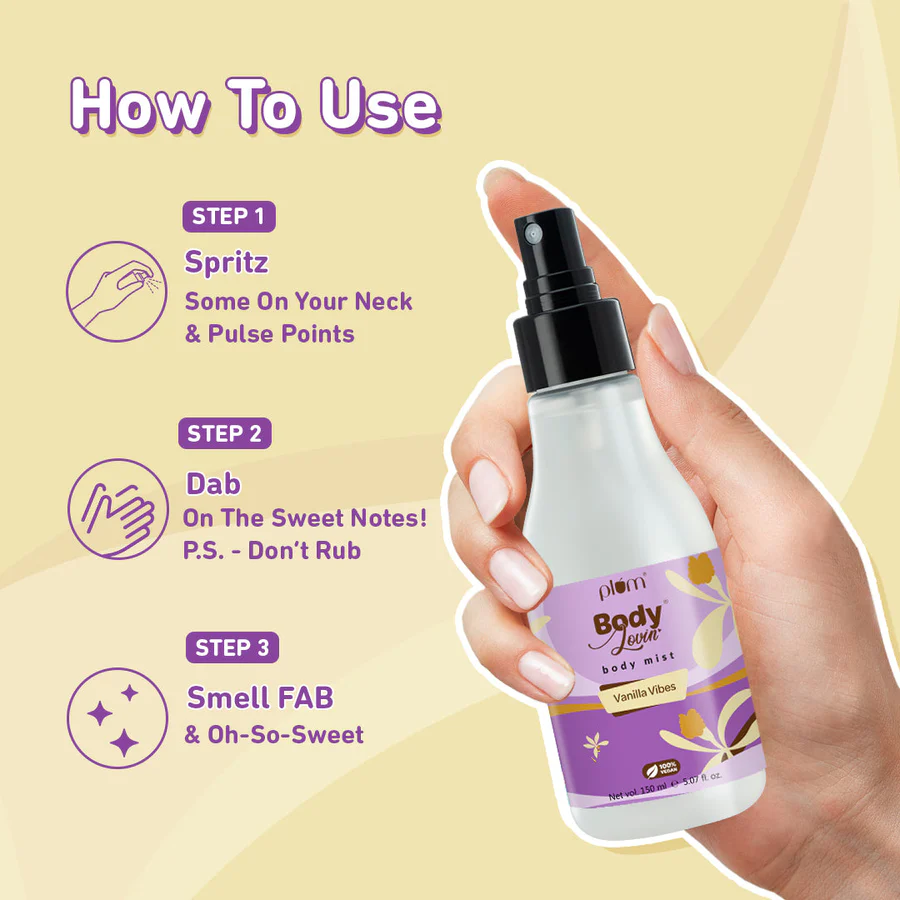 Vanilla Vibes Body Mist by Plum BodyLovin' - Image 2