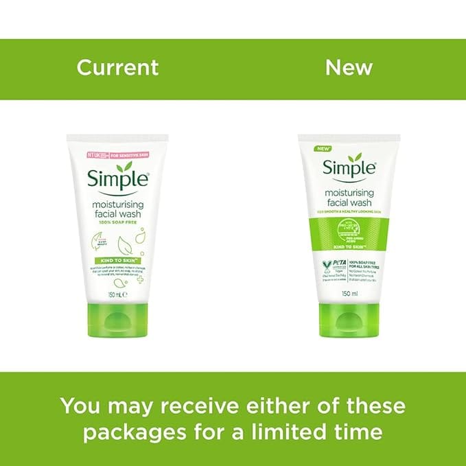 Simple Kind To Skin Moisturising Facial Wash 150 ml - Image 3