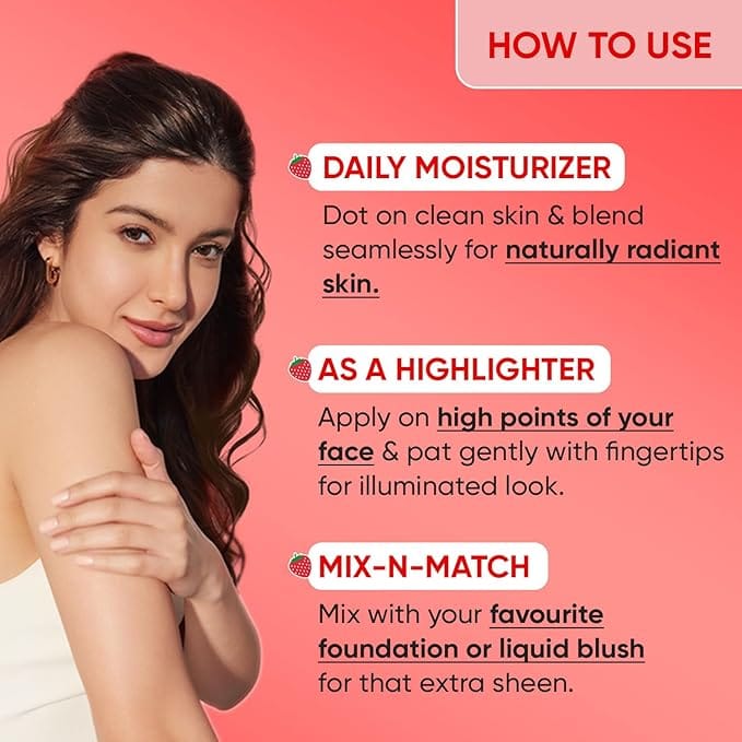 DOT & KEY Strawberry Dew Strobe Cream For Face Skin Radiance Cream- 30g - Image 4