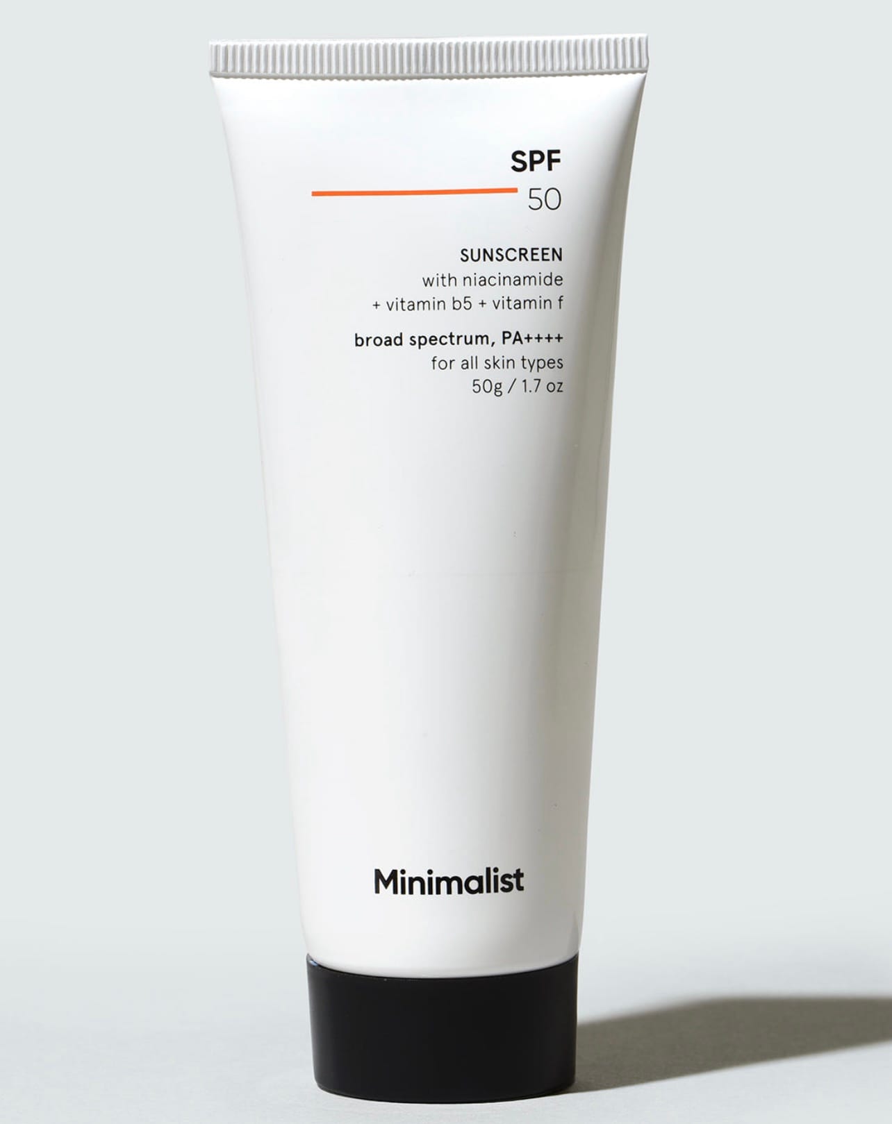 Minimalist Cream Sunscreen SPF 50 Lightweight With Multi-Vitamins, PA ++++ ||50g