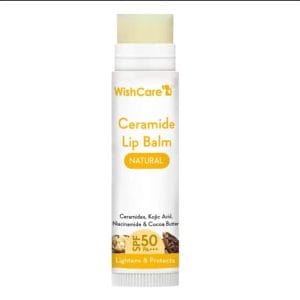 WishCare Ceramide Lip Balm with SPF 50 PA+++ (Non Tinted)