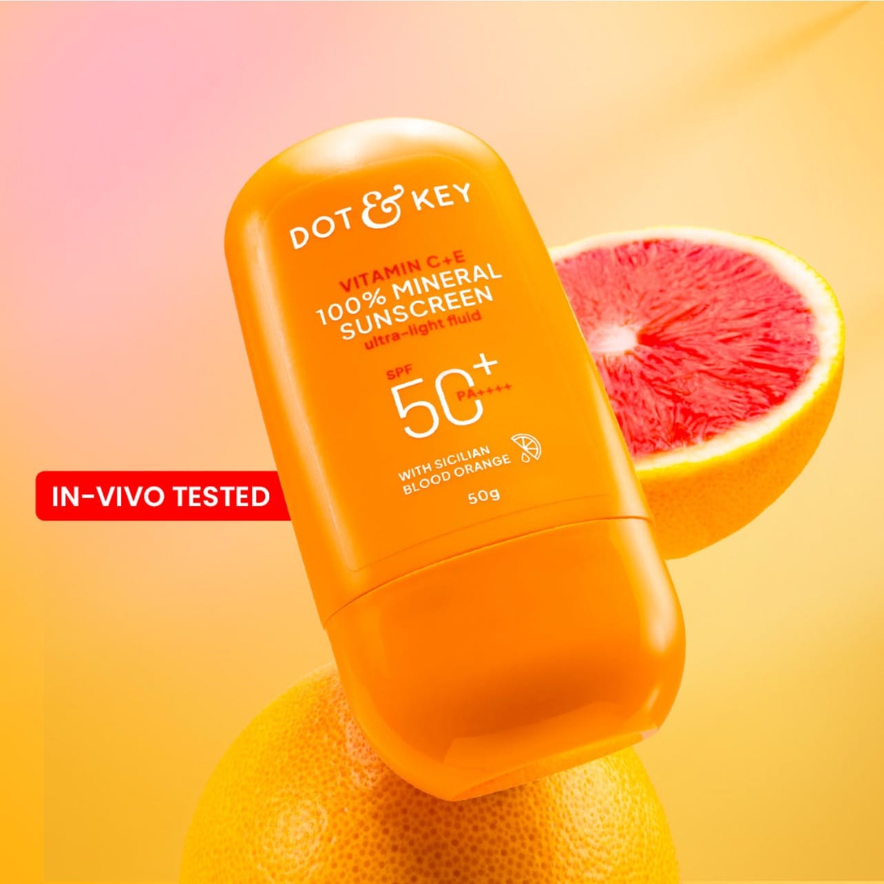 Dot & Key Vitamin C + E 100% Mineral Sunscreen In-Vivo Tested SPF 50+ PA++++ | | 50gm