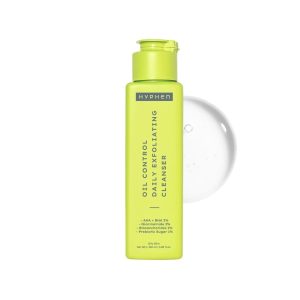 Hyphen Oil Control 2% AHA + BHA, Salicylic Acid Face Wash for Oily Skin & Acne| Daily Exfoliating Cleanser with 2% Niacinamide | Deep Cleanses & Removes Dirt | For Men & Women - 100 ml