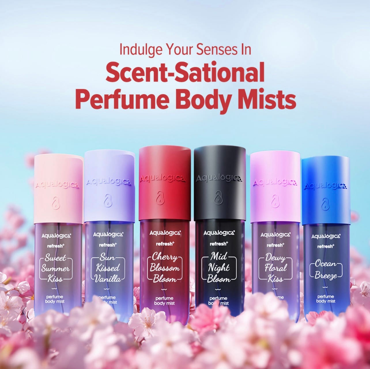 Aqualogica Refresh+ Cherry Blossom Bloom Perfume Body Mist with Zemea and Hyaluronic Acid - 150 ml - Image 5