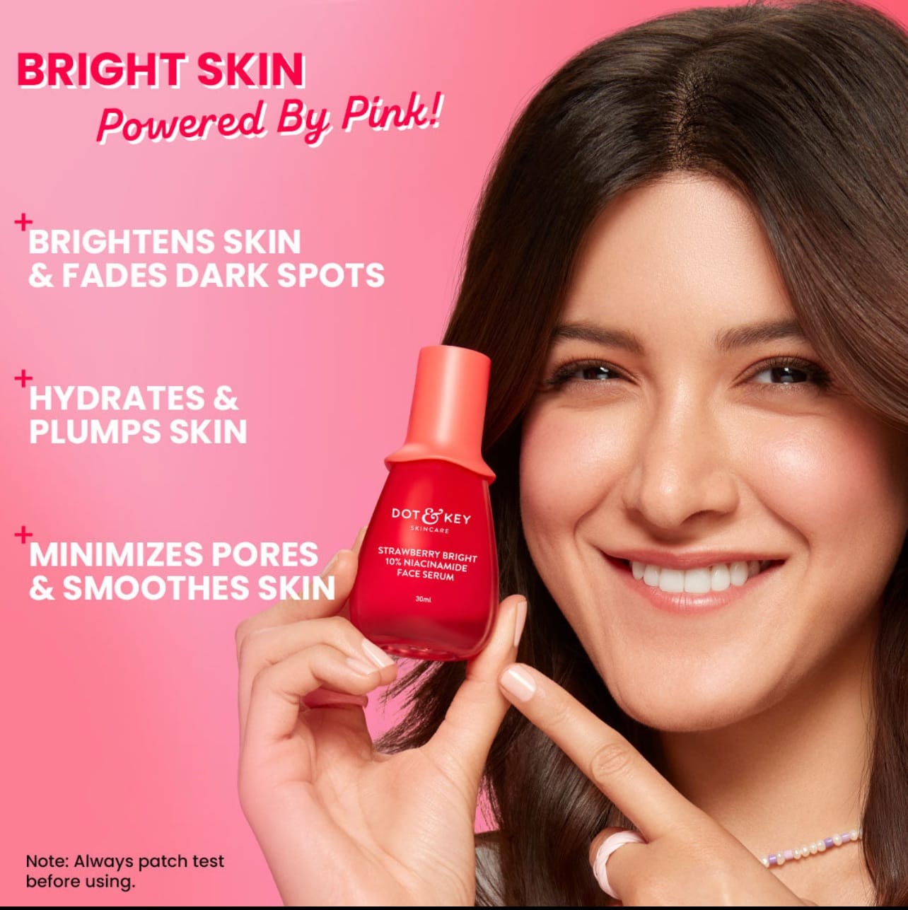 DOT & KEY 10% Niacinamide + Strawberry Face Serum with Vitamin B12 & Hyaluronic Acid | | 30ml - Image 5