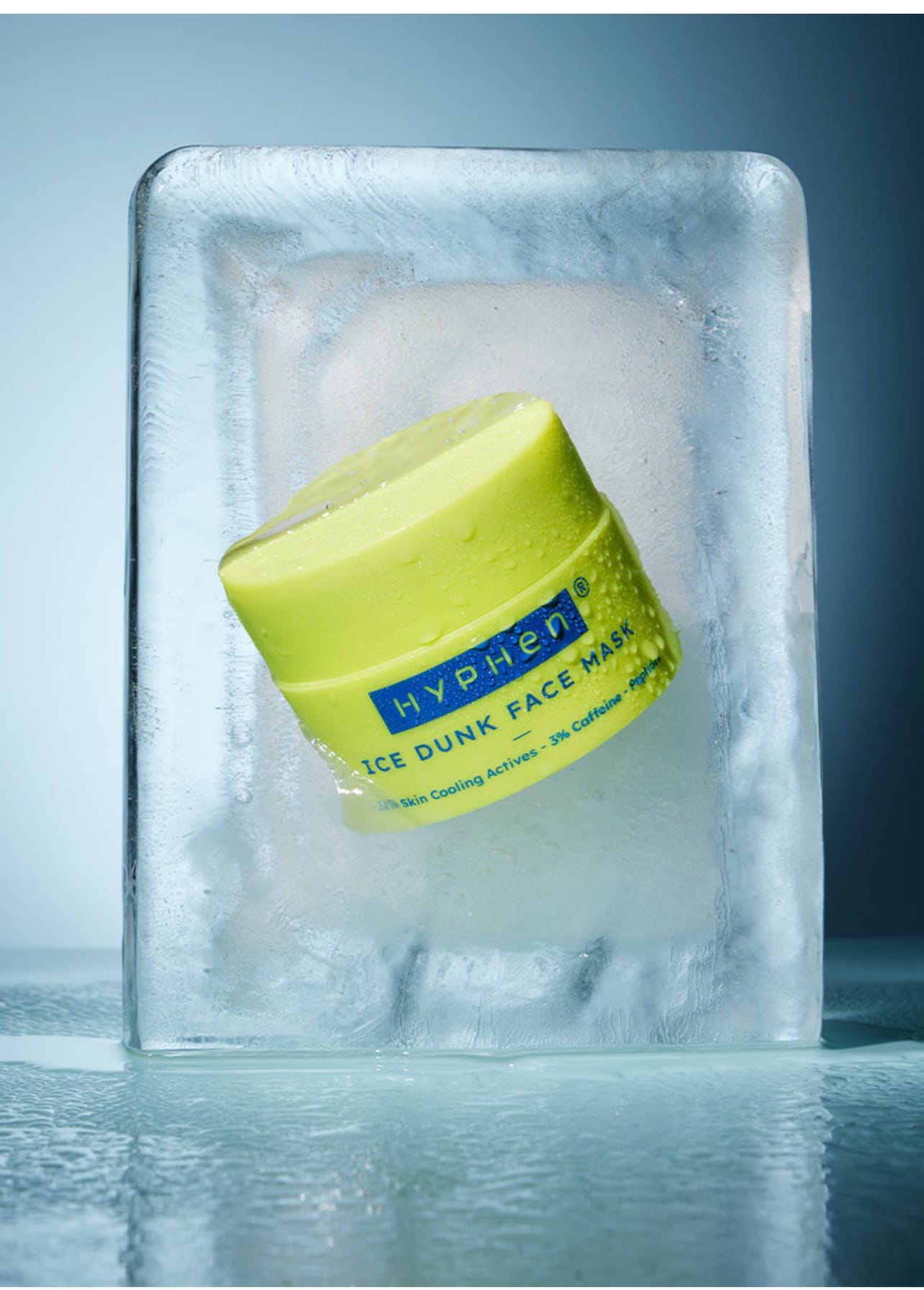 Hyphen Ice Dunk Instant Cooling Face Mask | Collagen Boost Cryo Therapy Face Pack For Glowing Skin - 50 gm