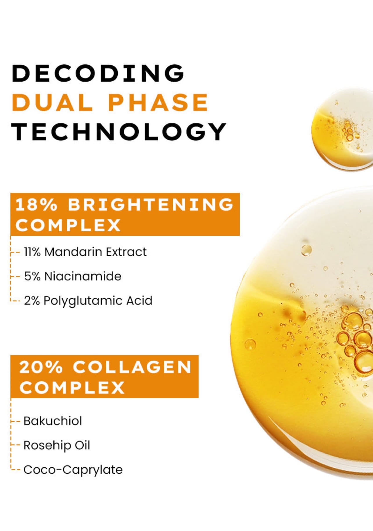 Hyphen 18% Brightening + 20% Collagen Face Serum | Double Serum | 50ml - Image 4