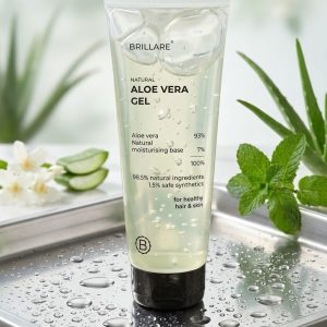 Brillare Aloe Vera Gel for Skin, Face & Hair | Pure Aloe Vera Gel for Glowing Skin & Smooth Hair-200ml