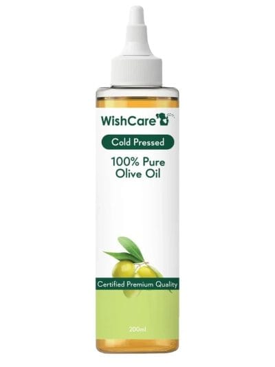 WishCare® 100% Pure Premium Cold Pressed Olive Oil for Hair & Skin - 200ml
