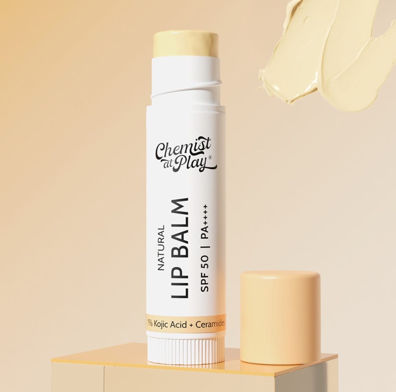 Chemist At Play's Non tinted Lip Balm Brightens Dark Lips | SPF 50 PA++++| | 4.5gm