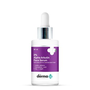 The Derma Co 2% Alpha Arbutin Face Serum - 30ml | Treats Dark Spots | Evens Skin Tone