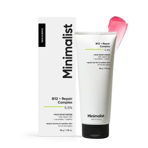Minimalist Barrier Repair Face  Moisturizer with Vitamin B12,  5.5% with Ceramides | 50 gm