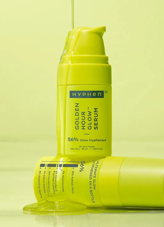 Hyphen Brightening Face Serum with 5% Niacinamide, 1% Alpha Arbutin & 25% Kakadu Plum | 20X Vitamin C for Glowing Winter Skin | Hydrating Serum for Dark Spots, Pigmentation & Dryness | All Skin Types – 30ml
