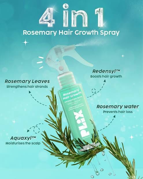PLIX - THE PLANT FIX Rosemary Spray for Fuller & Promotes Hair Growth -100ml - Image 2