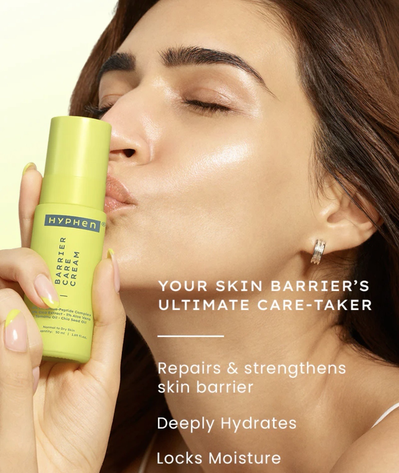 Hyphen 2% Ceramide-Peptide Complex Barrier Repair Face Moisturizer- Oily Skin | -50ml - Image 4