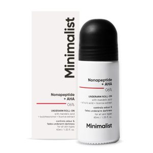 Minimalist Underarm Roll On Deodorant with Nonapeptide + AHA BHA 06% | | 40ml