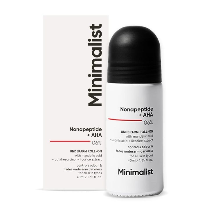 Minimalist Underarm Roll On Deodorant with Nonapeptide + AHA BHA 06% | | 40ml