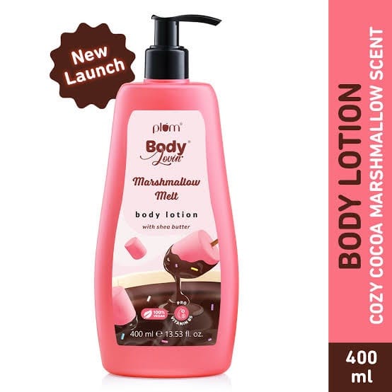 Plum BodyLovin' Marshmallow Melt Body Lotion, Shea Butter & Vitamin B5 - 400 ml