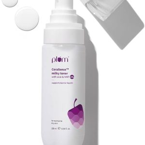 Plum CeraSense Milky Toner with Ceramides & Peptides | Repairs skin barrier, moisturizes & nourishes | Toner for dry & normal skin types | Lightweight & Quick-Absorbing |100 ml