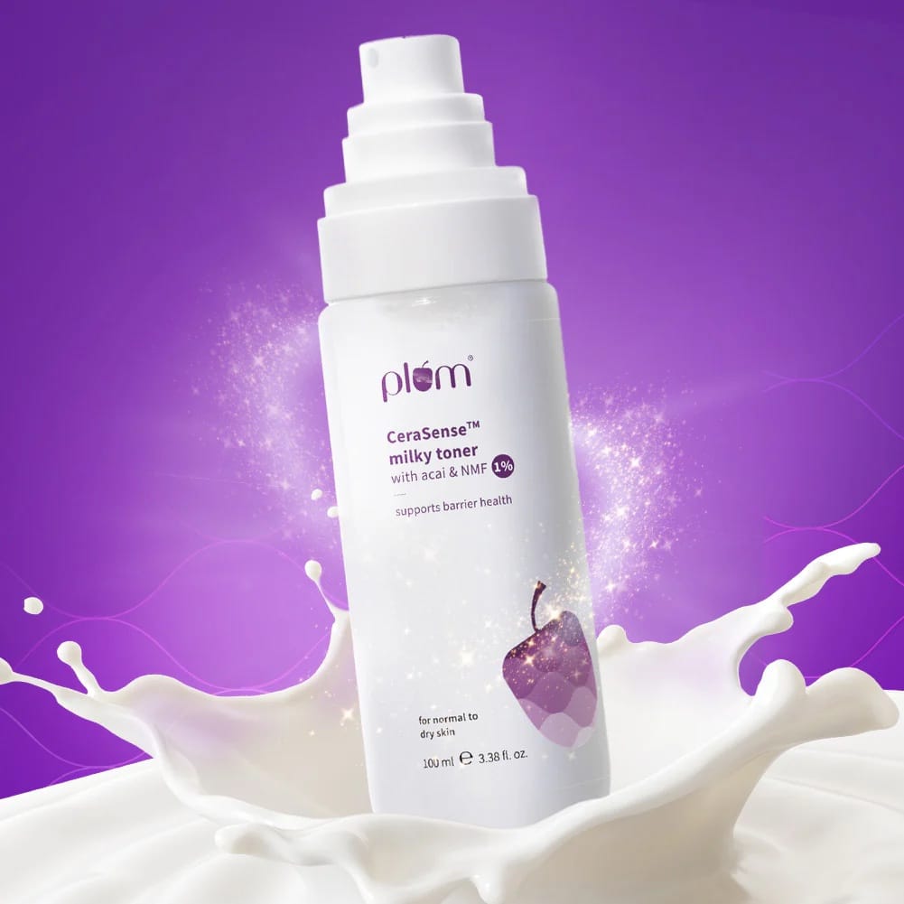 Plum CeraSense Milky Toner with Ceramides & Peptides | Repairs skin barrier, moisturizes & nourishes | Toner for dry & normal skin types | Lightweight & Quick-Absorbing |100 ml - Image 2