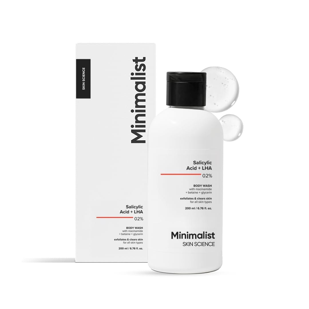 Minimalist 2% Salicylic Acid + LHA Body Wash | Gentle Exfoliating Bodywash for Body Acne, Un-even, Rough & Bumpy Skin | | 200 ml - Image 5