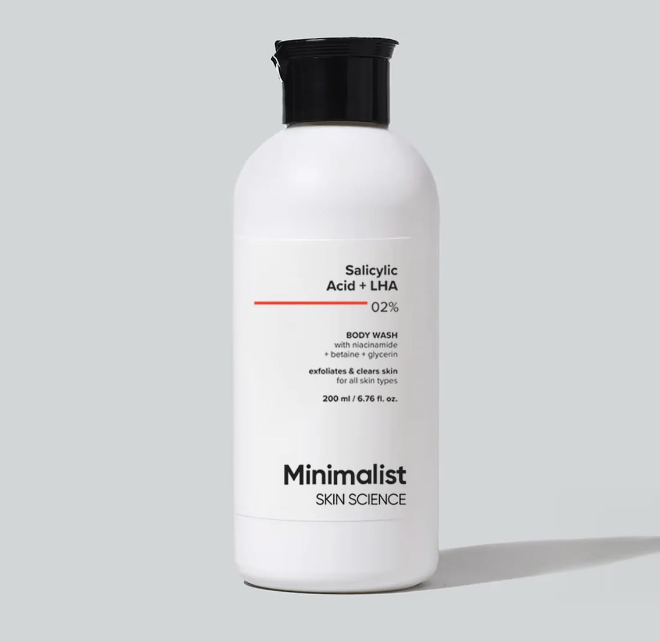 Minimalist 2% Salicylic Acid + LHA Body Wash | Gentle Exfoliating Bodywash for Body Acne, Un-even, Rough & Bumpy Skin | | 200 ml - Image 4