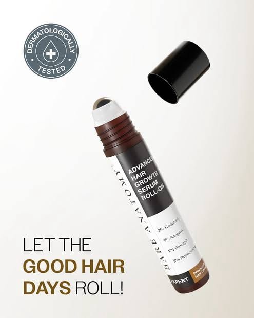 Bare Anatomy Advanced Hair Growth Serum Roll-On| | 25ml - Image 4