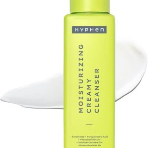 Hyphen Moisturizing Creamy Cleanser for Dry & Sensitive Skin | 2% Ceramides & Polyglutamic Acid | Barrier Repair, Hydration & Gentle Cleansing | Facewash for All Skin Types | For summer | Skin Care Products | Daily Cleanser For Men & Women - 100ml