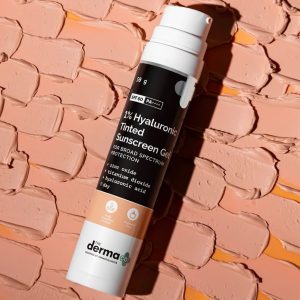 The Derma Co Derma Co 1% Hyaluronic Tinted Sunscreen SPF 60 Gel For All Skin For Broad Spectrum Protection 50g
