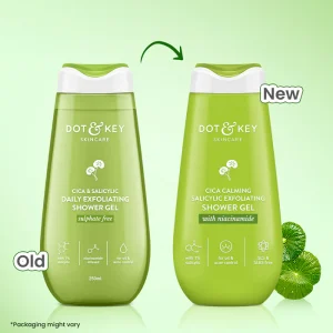 Dot & Key Cica 1% Salicylic Acid Shower Gel (250ml) for Body Acne