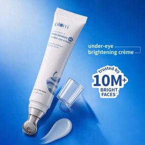 Plum Rice Water & Niacinamide 3% Under-Eye Crème |Peptides Ceramides & Caffeine-15ml