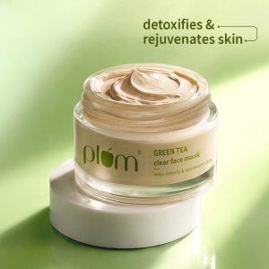 Plum Green Tea Clear Face Mask For Oily & Acne Prone Skin, Vegan Skin Care 60g.