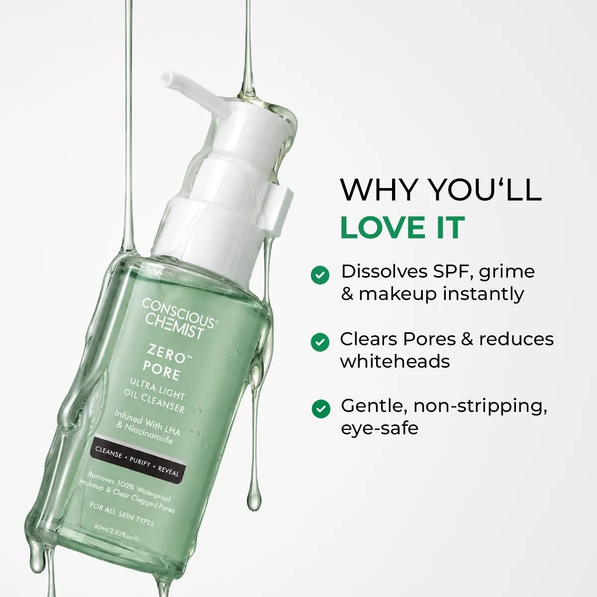 Conscious chemist Zero Pore Ultra Light Cleanser - Image 2