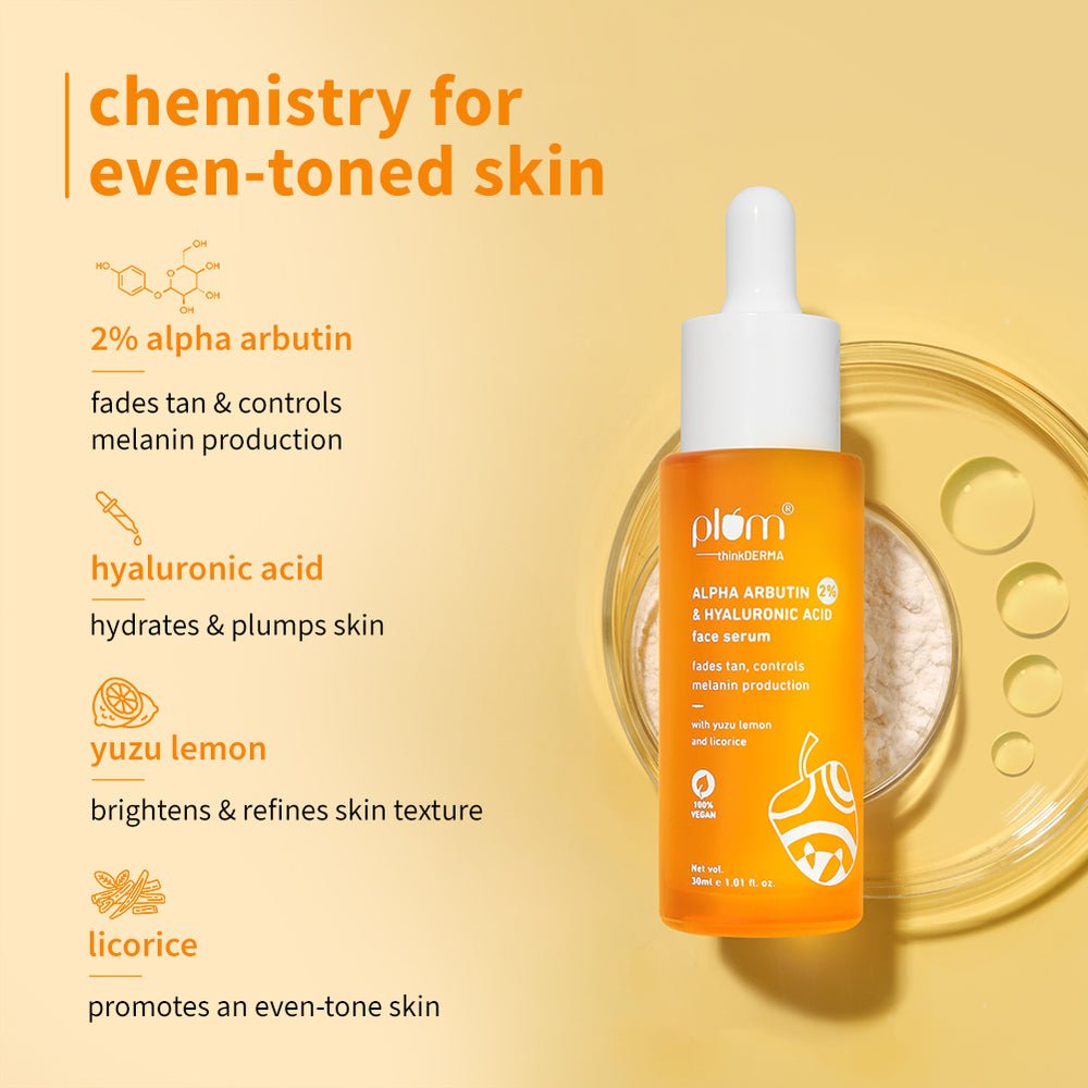 2% Alpha Arbutin & Hyaluronic Acid Tan Fading Face Serum For All Skin Types - Image 4