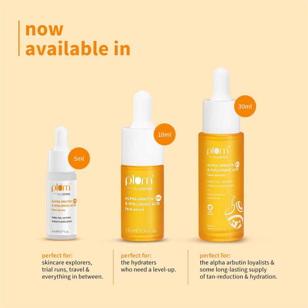 2% Alpha Arbutin & Hyaluronic Acid Tan Fading Face Serum For All Skin Types - Image 5