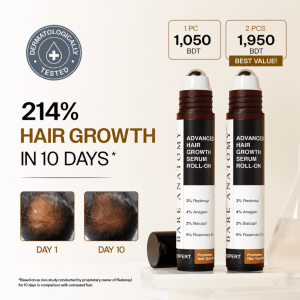 2pc Bare Anatomy Advanced Hair Growth Serum Roll-On| | 50ml (2x 25ml) pack of 2 months +