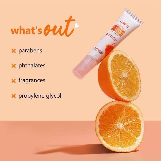 Plum 3% Vitamin C 3% Peptide & 3% Caffeine Eye Cream | Reduces Puffiness & Dark Circles | - Image 3