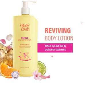 Plum Petals On The Rocks Body Lotion | Sakura Extract, Collagen & Chia Seed Oil | | 400 ml